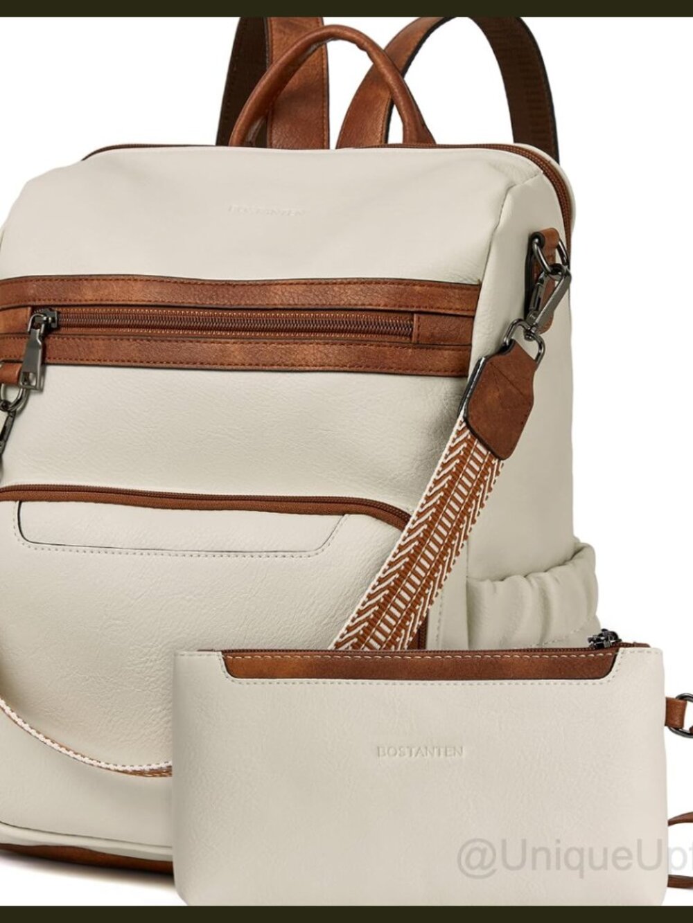 Vegan Leather Convertible Backpack Purse Wristlet Travel Daypack